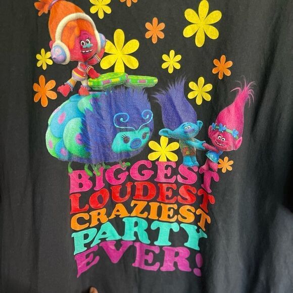 Port and Company Dream Works Trolls Character Print Party Ever T Shirt.Size 2XL - Picture 5 of 9